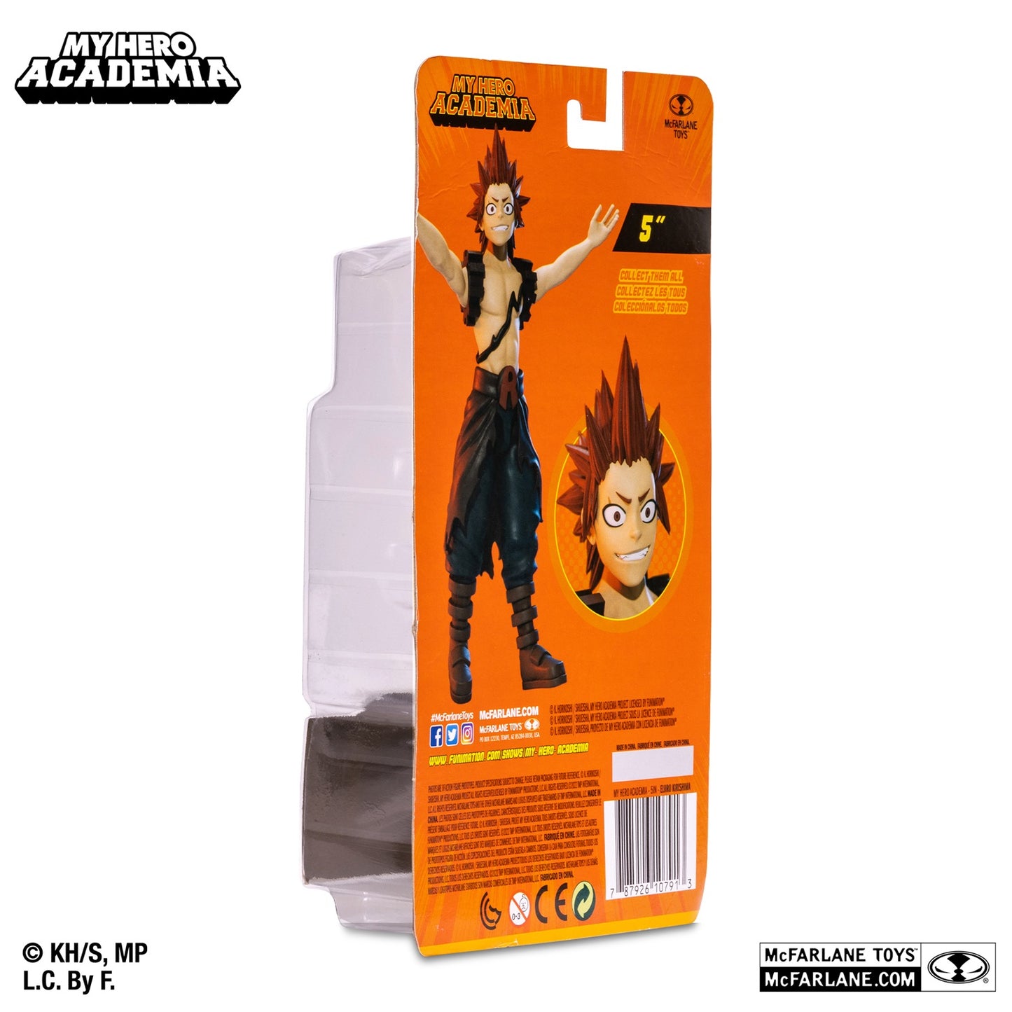 My Hero Academia figurine Eijio Kirishima arrière de la boite
