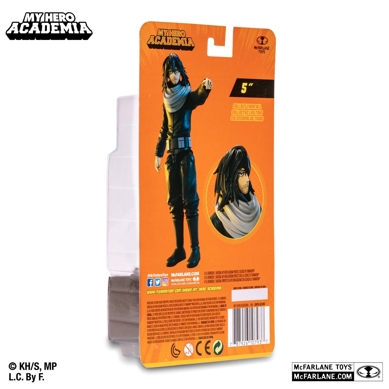 My Hero Academia figurine Shota Aizawa boite de dos