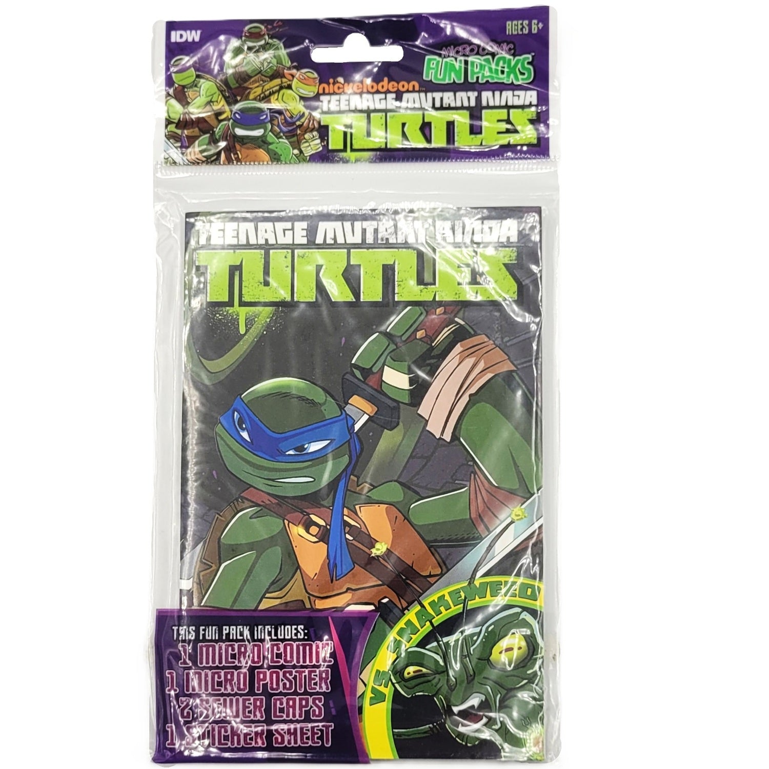 Les tortues Ninja micro comic fun pack Leonardo couverture