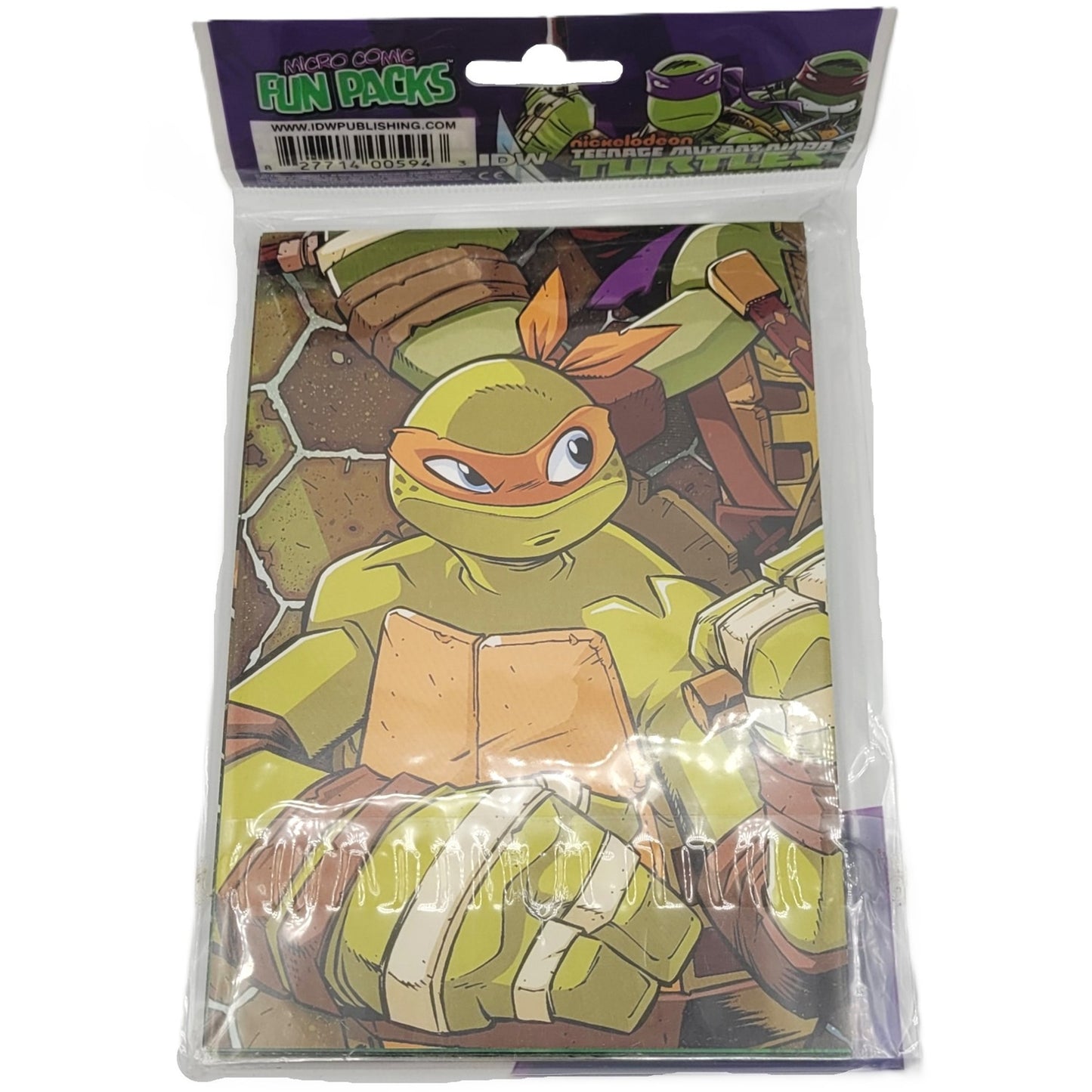 Les Tortues ninja micro comic fun pack Michelangelo arrière