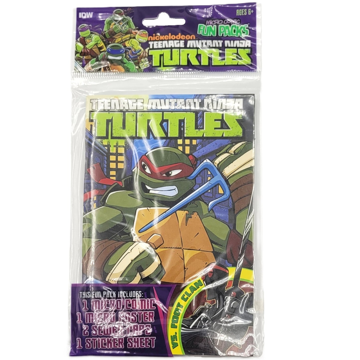Les tortues ninja micro comic fun pack Raphael couverture