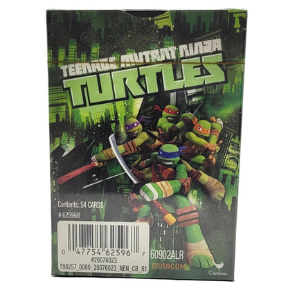 Jeu de cartes Les Tortues Ninja arrière du paquet