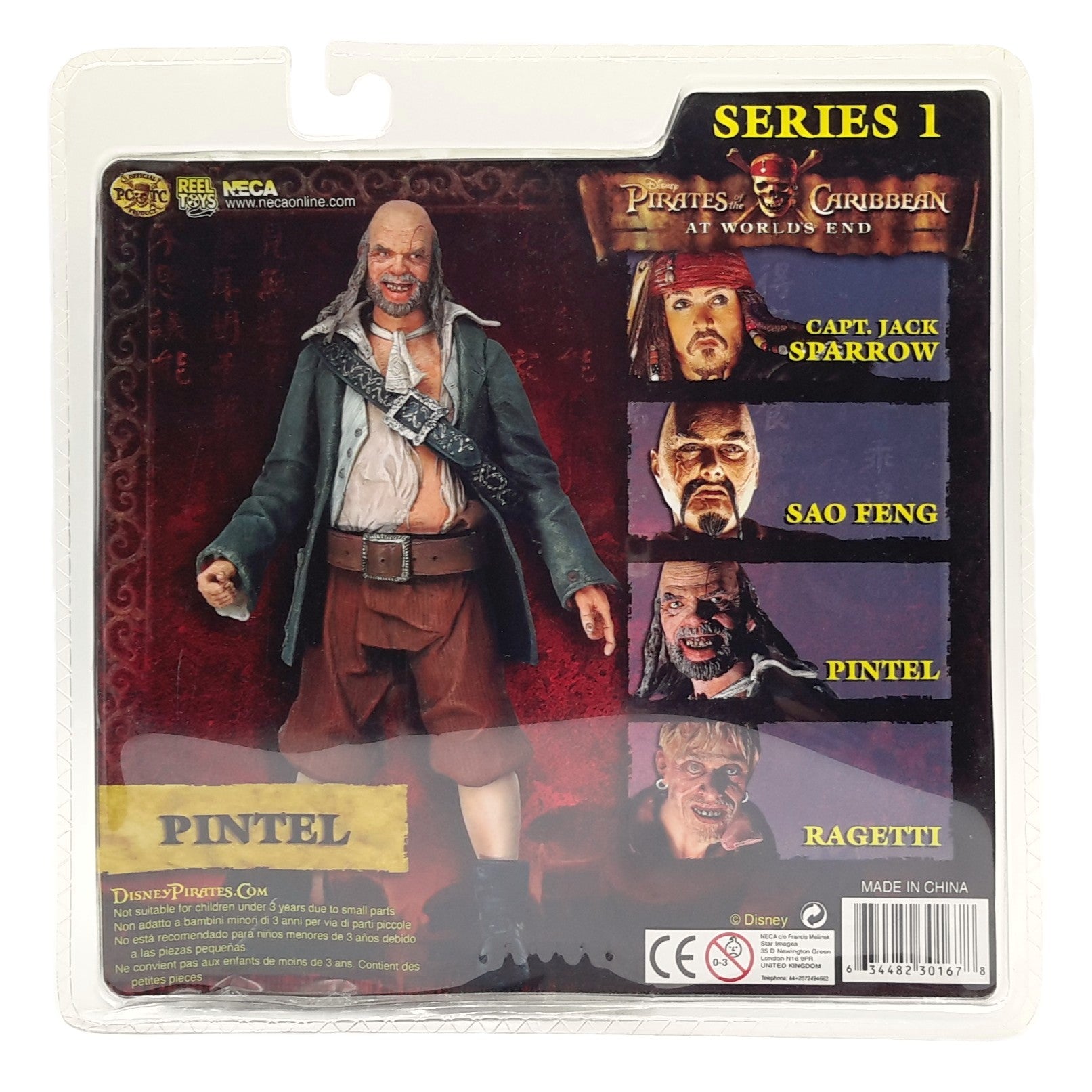 Pirates of the Caribbean figurine Pintel arrière de la boite