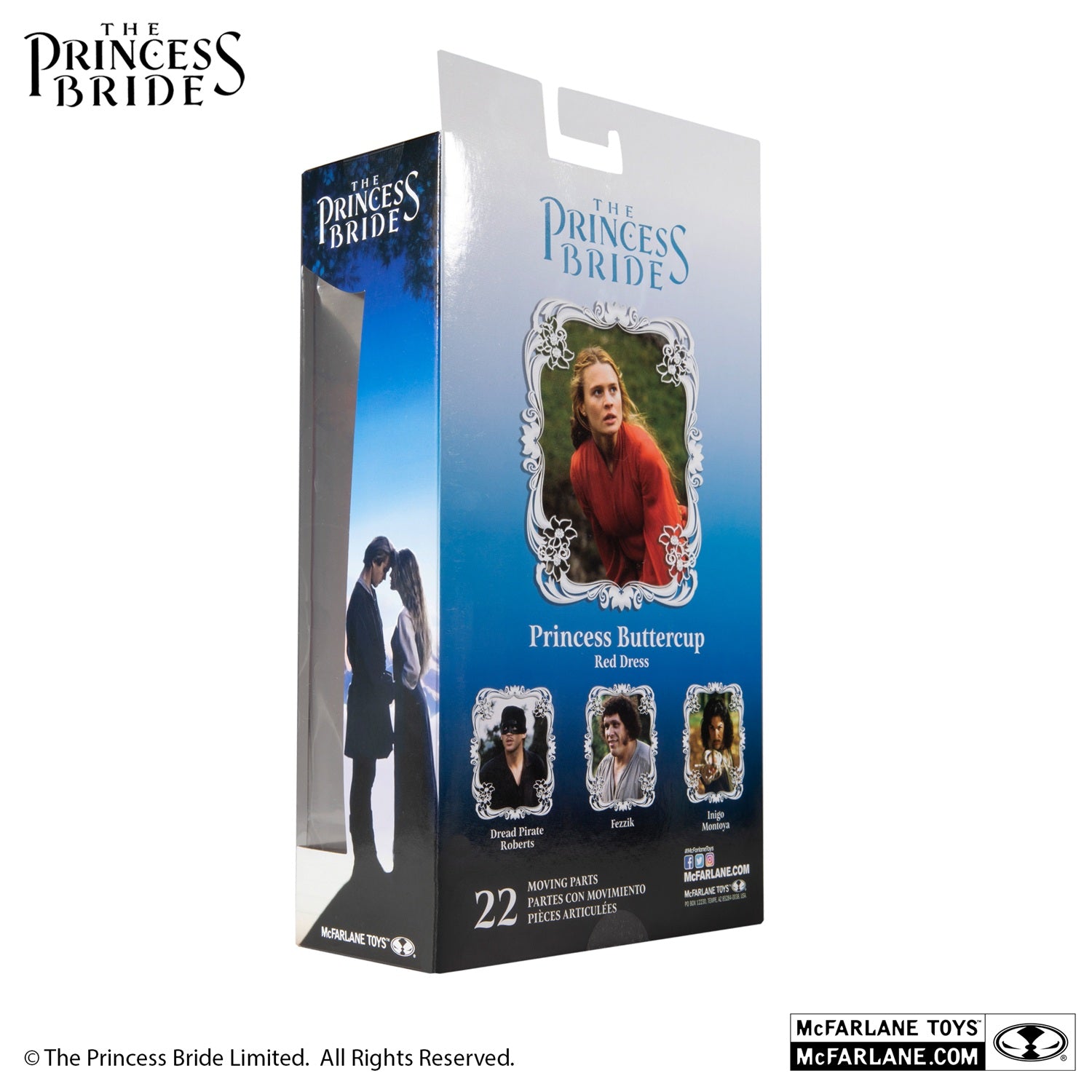 Princess Bride figurine Pincess Buttercup robe rouge boite arrière