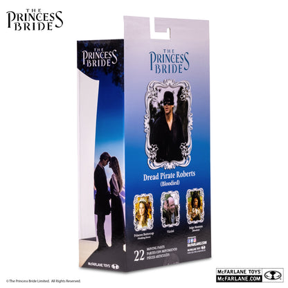 The Princess Bride figurine Dread Pirate Roberts ensanglanté arrière de la boite