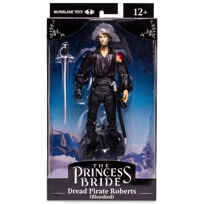 The Princess Bride figurine Dread Pirate Roberts ensanglanté devant de la boite