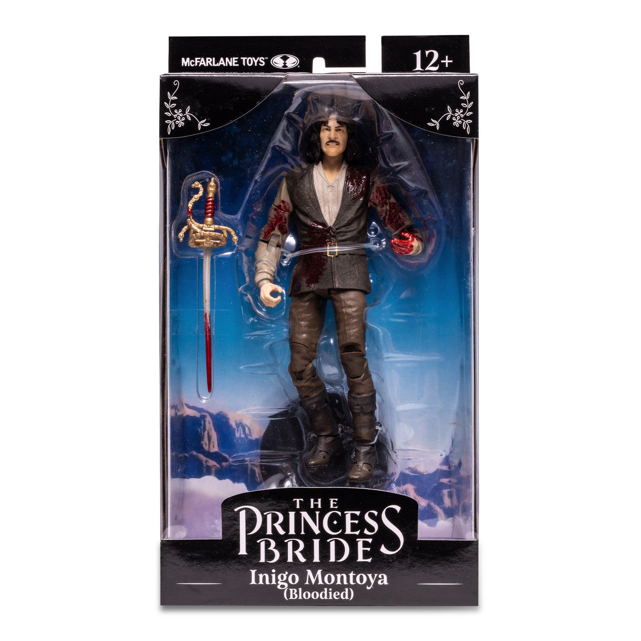 The Princess Bride figurine Inigo Montoya ensanglanté en boite