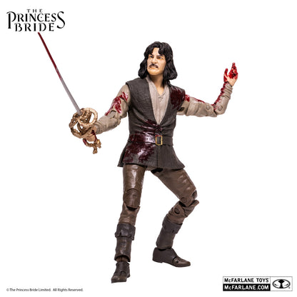 The Princess Bride figurine Inigo Montoya ensanglanté en action
