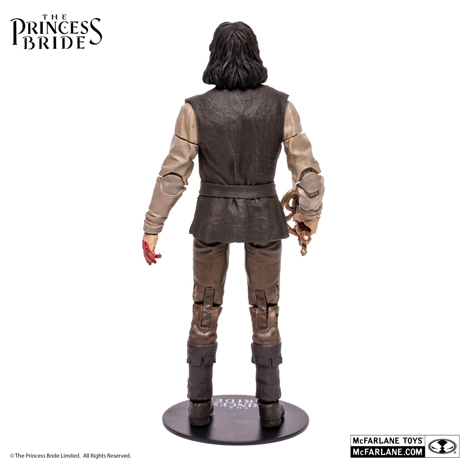 The Princess Bride figurine Inigo Montoya ensanglanté de dos