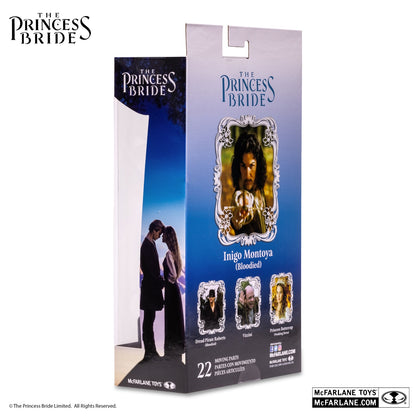 The Princess Bride figurine Inigo Montoya ensanglanté arrière de la boite