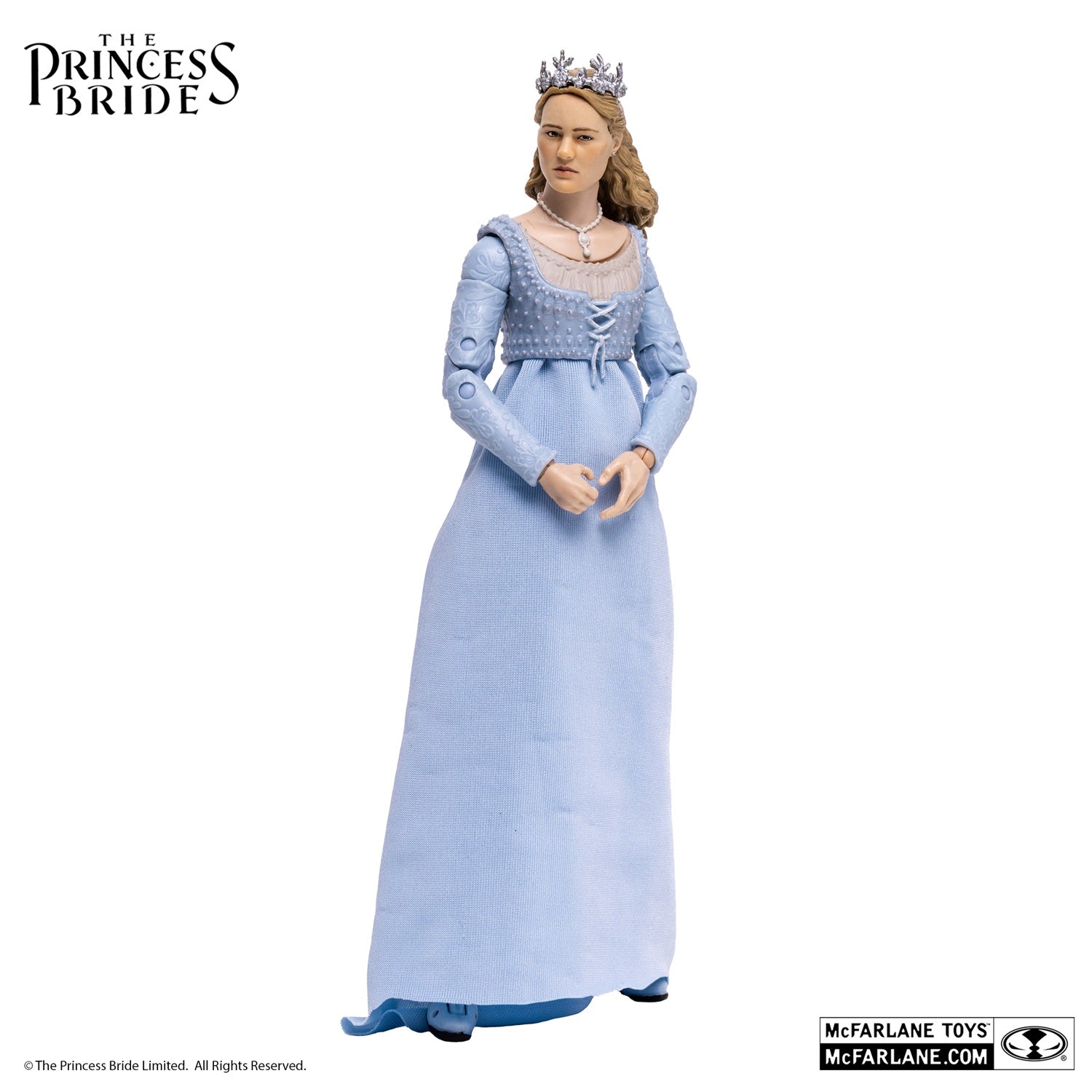 The Princess Bride figurine princesse Buttercup en robe bleu de face