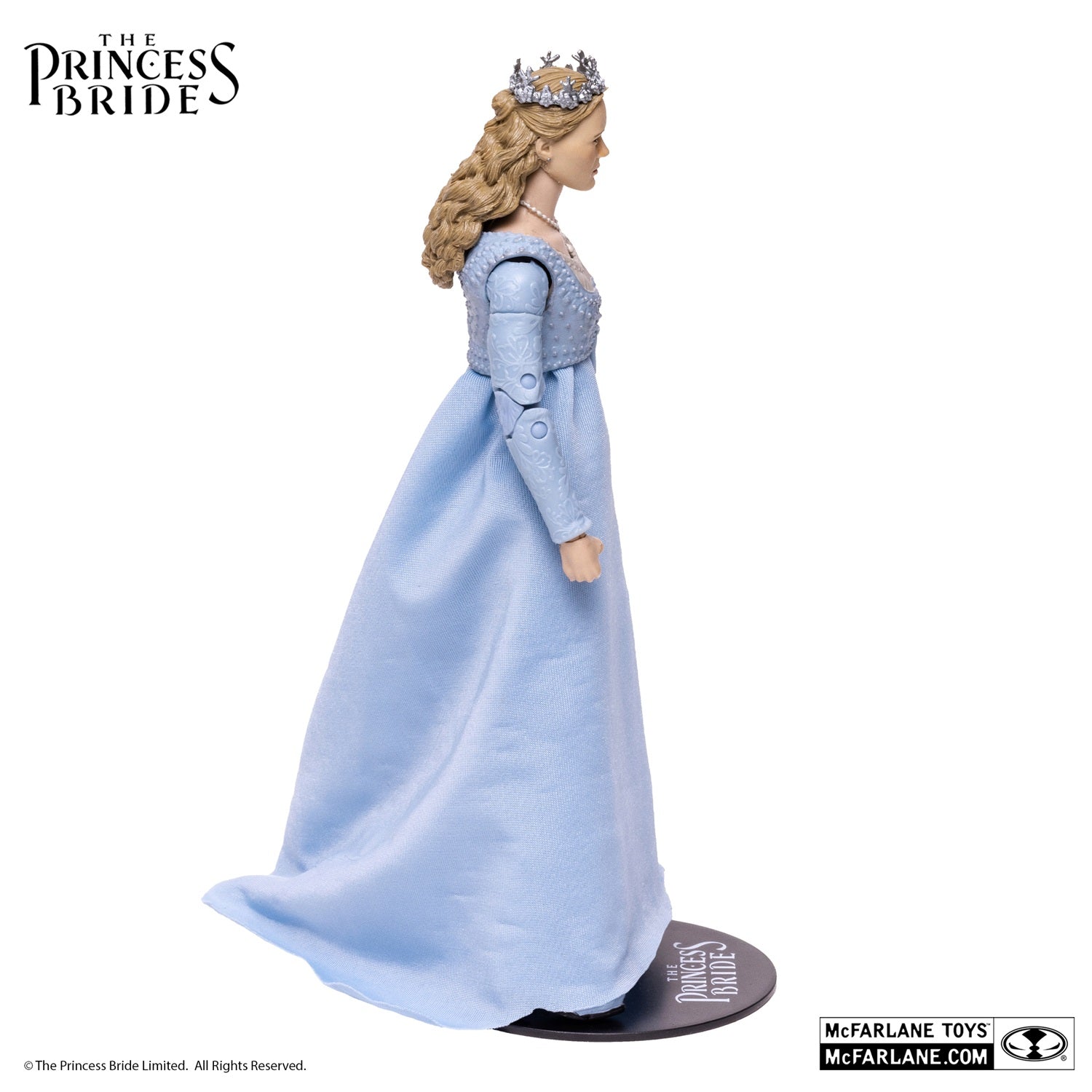 The Princess Bride figurine princesse Buttercup en robe bleu de profil