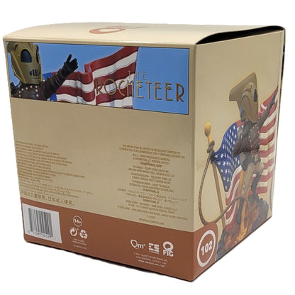 The Rocketeer figurine Q-Fig Elite QMX arrière de la boite