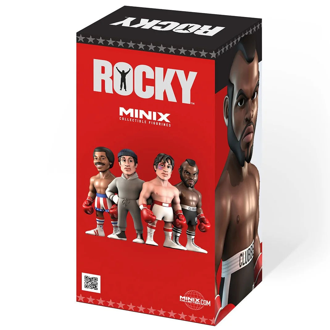 Rocky 3, figurine Minix de Clubber Lang vue de l'arrière de la boite