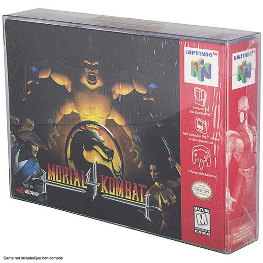 Evoretro, Nintendo N64 game box clear plastic protector, single unit (EVO-1427)