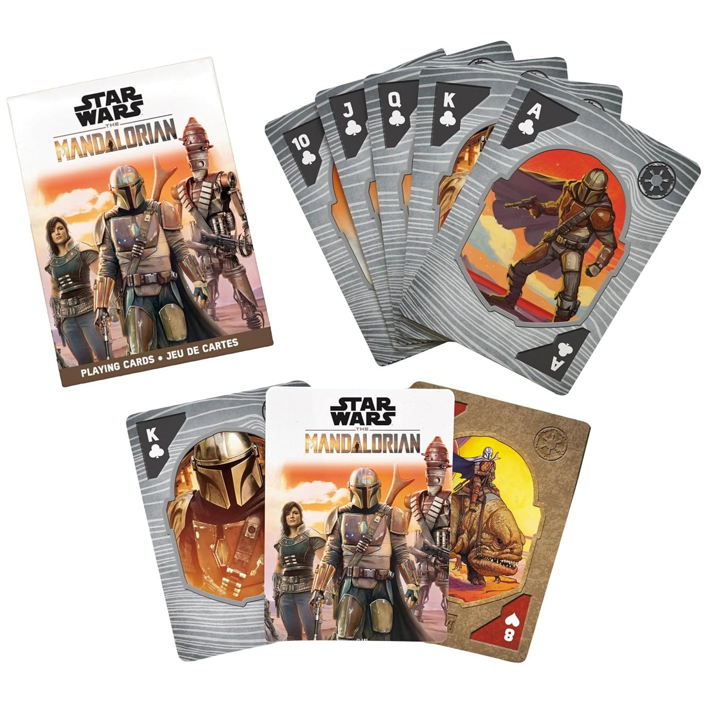Jeu de cartes Star Wars The Mandalorian détail des cartes