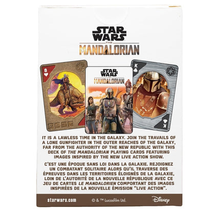 Jeu de cartes Star Wars The Mandalorian arrière du paquet