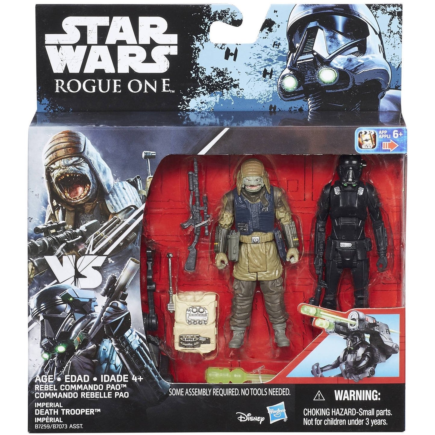 Star Wars Rogue One ensemble de 2 figurines Rebel ao et Death Trooper en boite