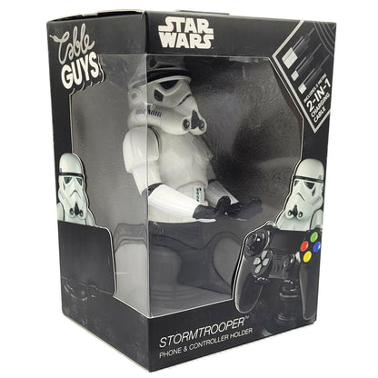 Star Wars support manette Stromtrooper boite de 3/4