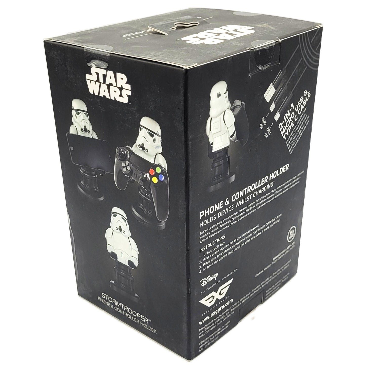 Star Wars support manette Stromtrooper boite de dos