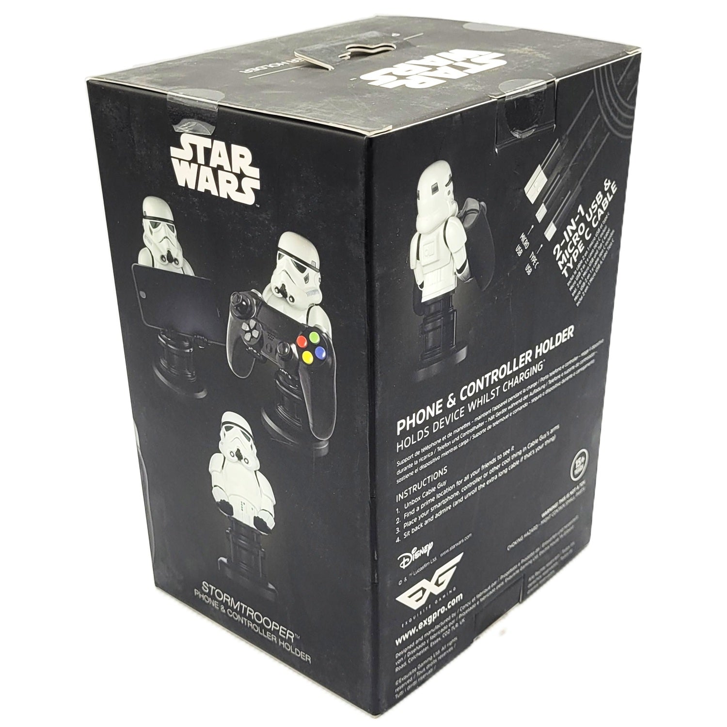 Star Wars support manette Stromtrooper boite de dos