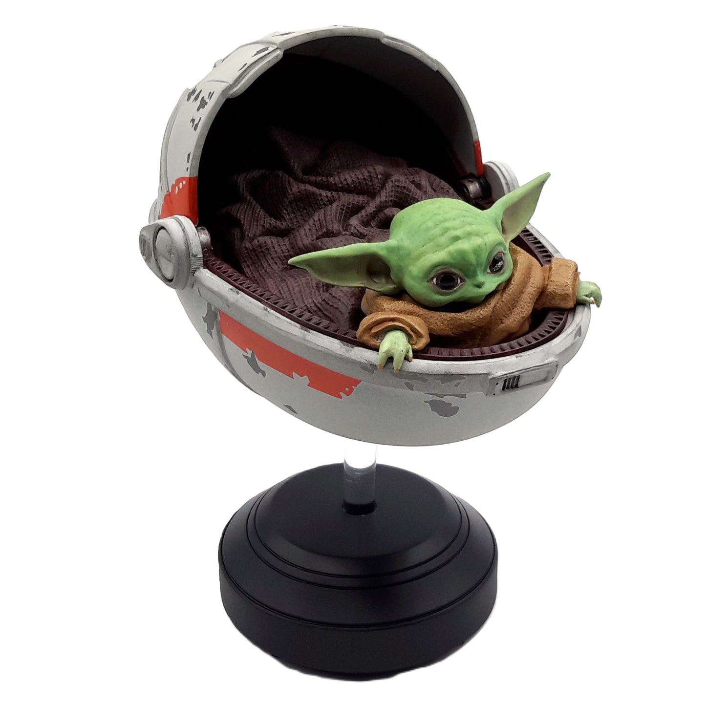 Star Wars the Mandalorian statuette Grogu dans sa nacelle Milestone de face