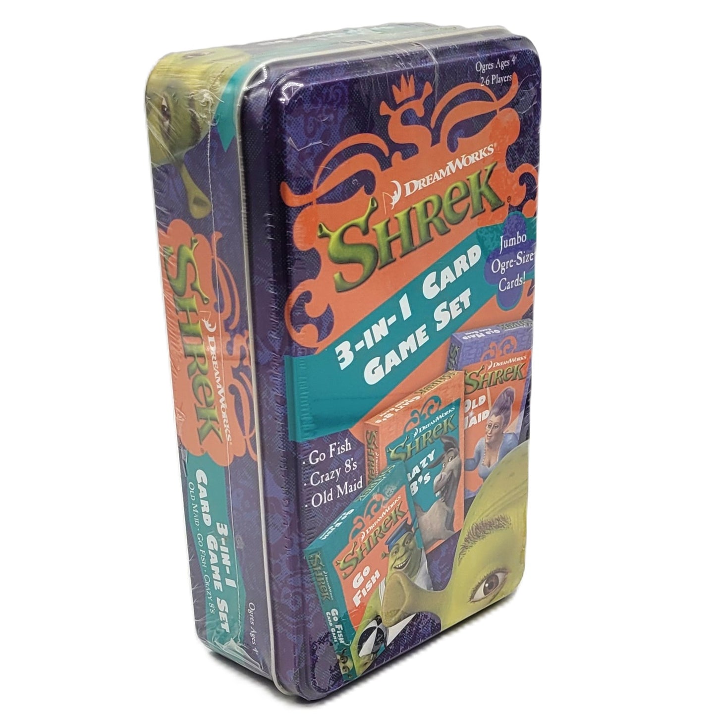 Shrek 3 en 1 jeu de cartes boite de 3/4