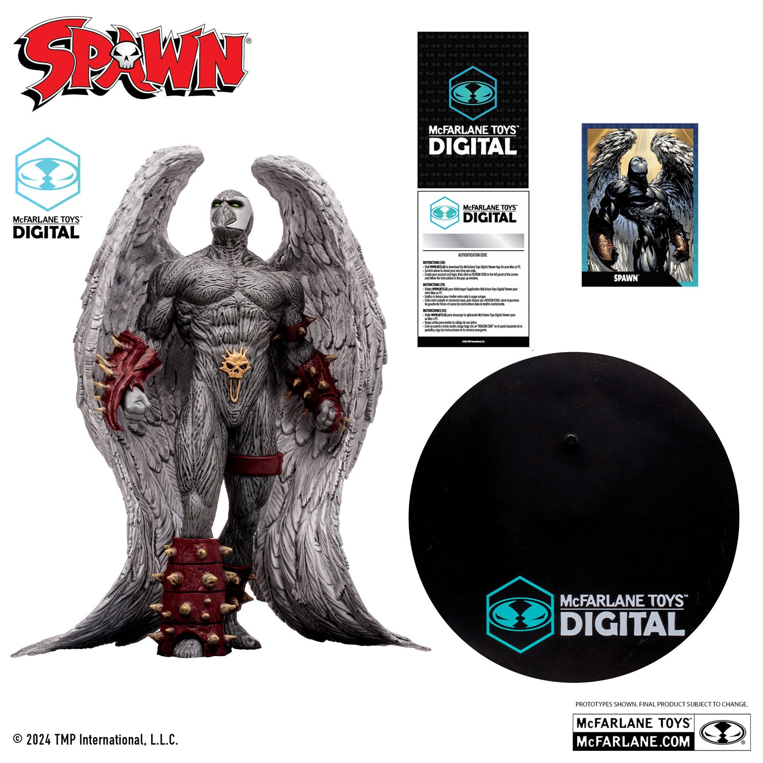 Statuette Spawn Wings of Redemption McFarlane Digital avec accessoires