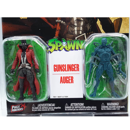 Spawn, figurine 3" Gunslinger et Auger avec comic (McFarlane)