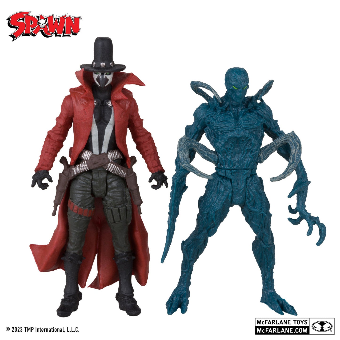 Spawn, figurine 3" Gunslinger et Auger avec comic (McFarlane)