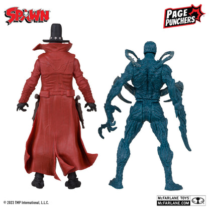 Spawn, figurine 3" Gunslinger et Auger avec comic (McFarlane)