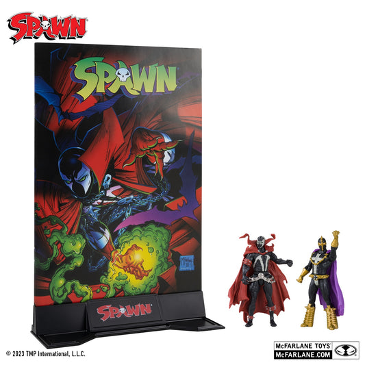 Spawn, figurine 3" Spawn et Anti Spawn avec comic (McFarlane)