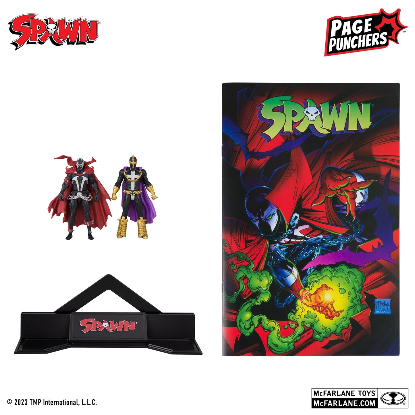Spawn, figurine 3" Spawn et Anti Spawn avec comic (McFarlane)
