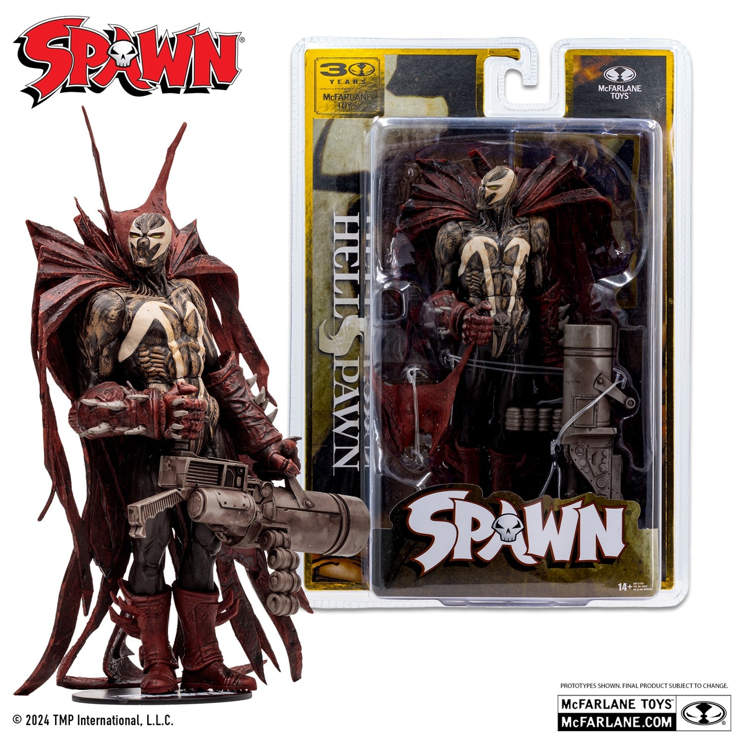 Spawn, 7" Hellspawn 30 Years Action Figure (McFarlane)