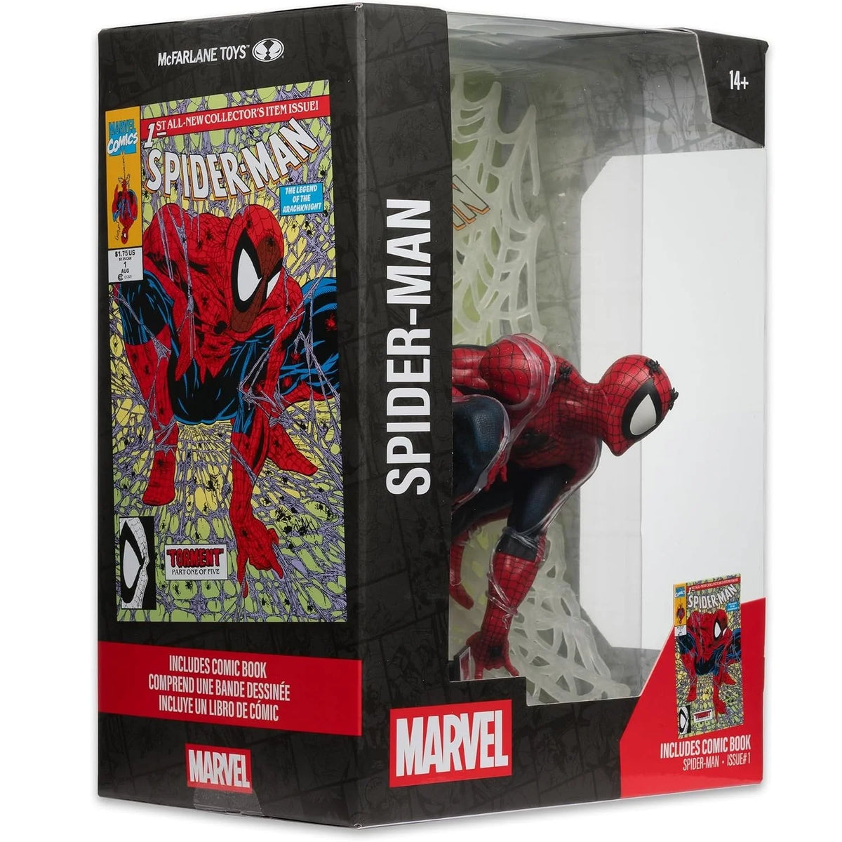 Marvel Collection, figurine Spider-Man boite de 3/4