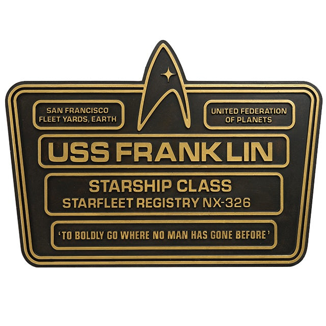 Plaque SS Franklin NX-326 en détail