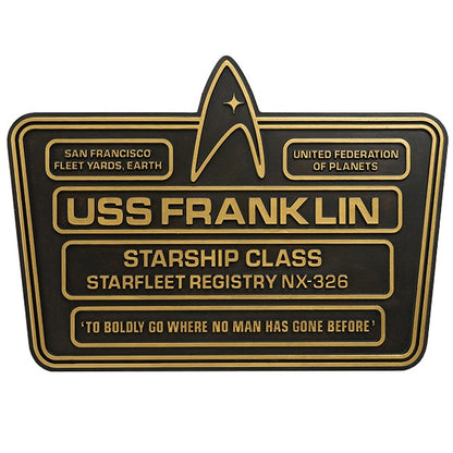 Plaque SS Franklin NX-326 en détail