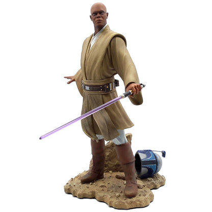 Star Wars EP2 statue Mace indu Premier Collection de face