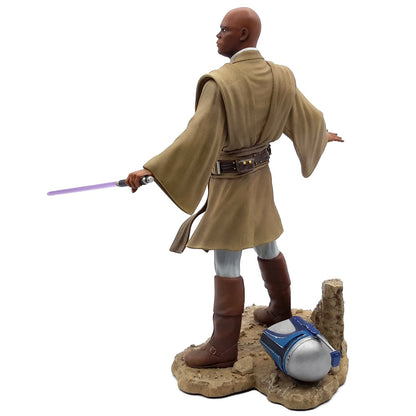 Star Wars EP2 statue Mace indu Premier Collection de dos