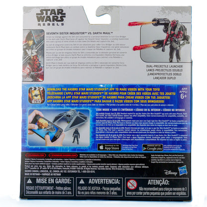Star Wars rebels pack de 2 figurines Seven Sister et Darth Maul arrière de la boite