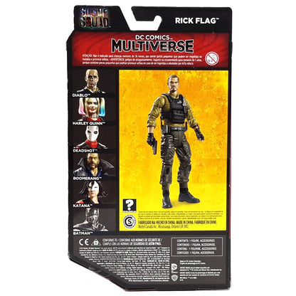 Suicide Squad figuine 6" Rick Flag DC Multiverse arrière de la boite