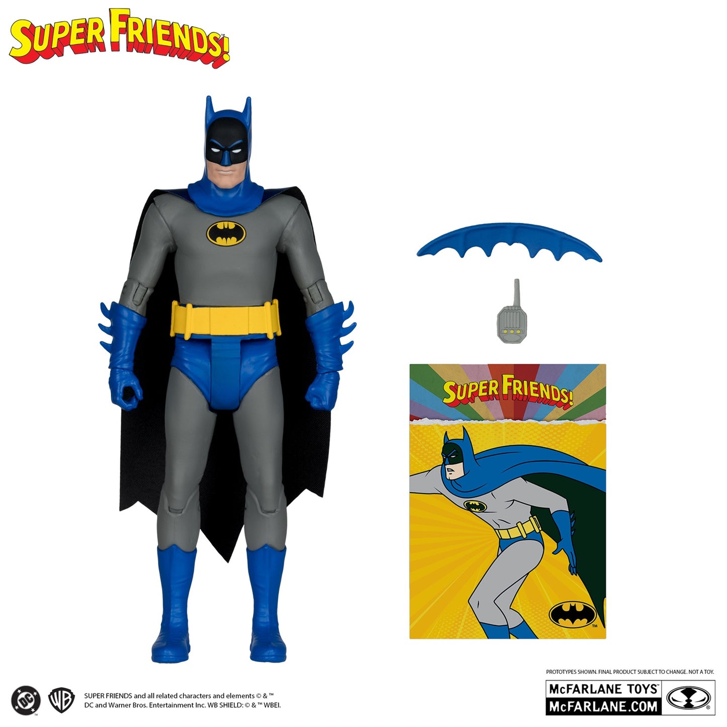 DC Super Friends figurine Batman Retro McFarlane avec les accessoires