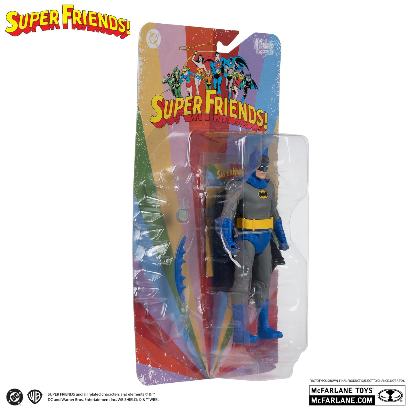 DC Super Friends figurine Batman Retro McFarlane boite de profil