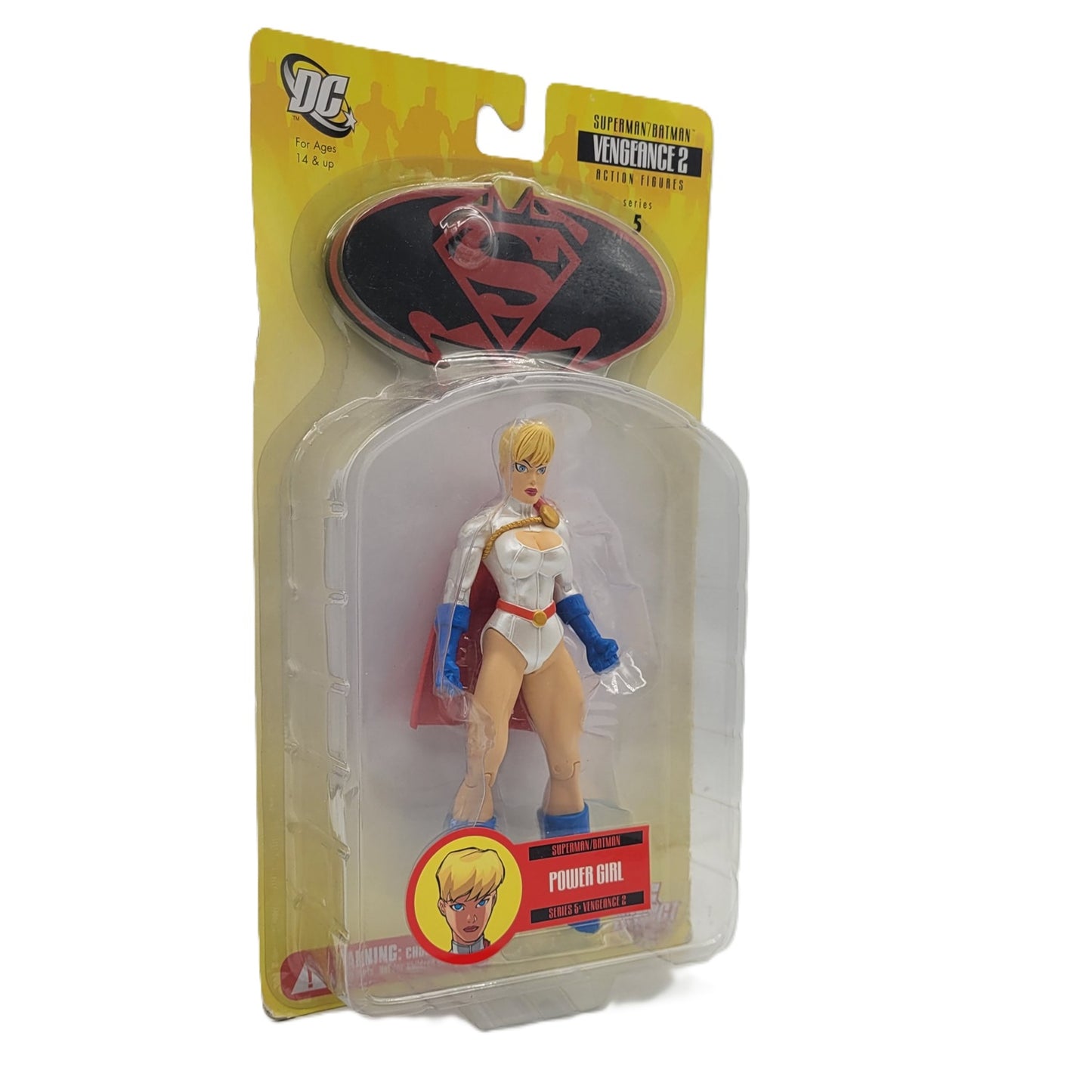 Superman/Batman figurine Power Girl DC Direct boite de 3/4
