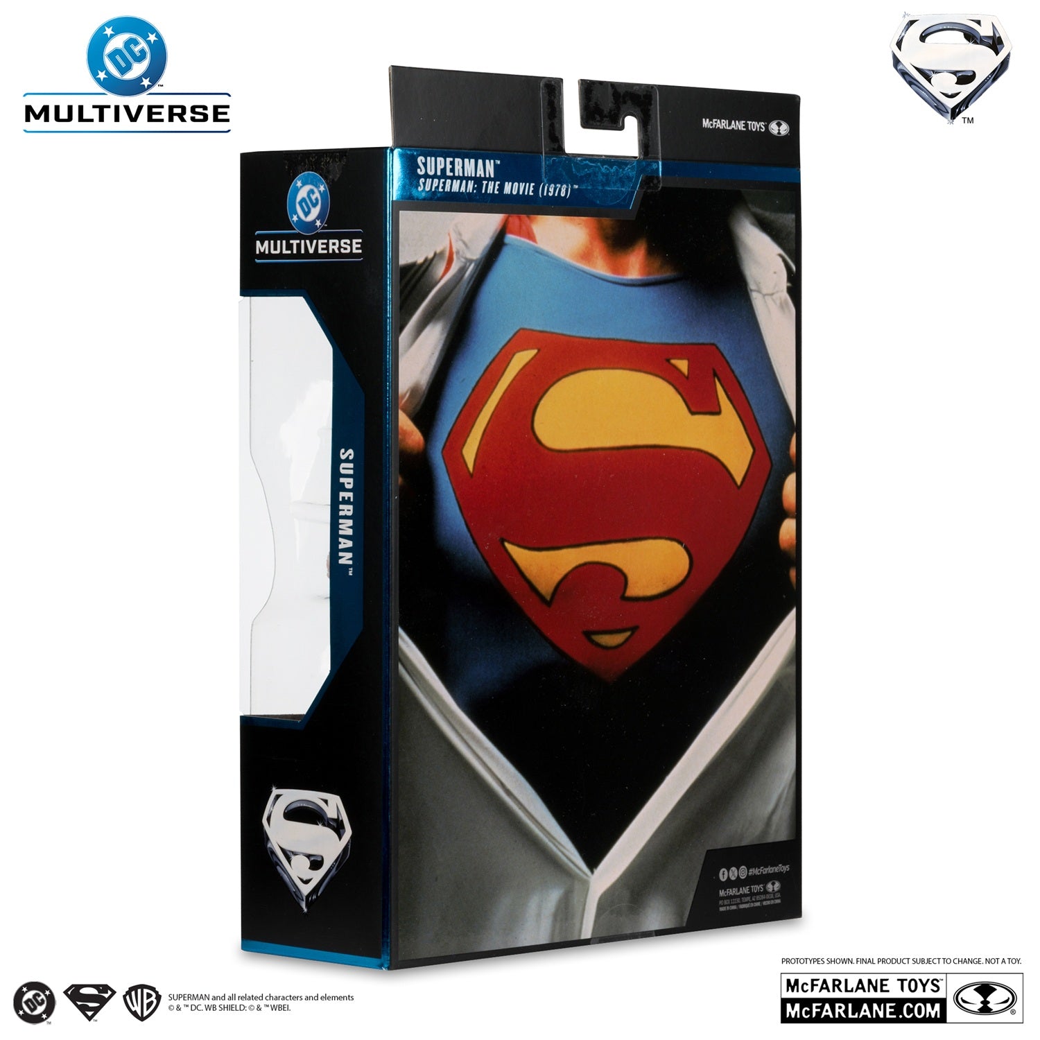 Superman (1978) figurine DeLuxe Theatrical Edition arrière de la boite