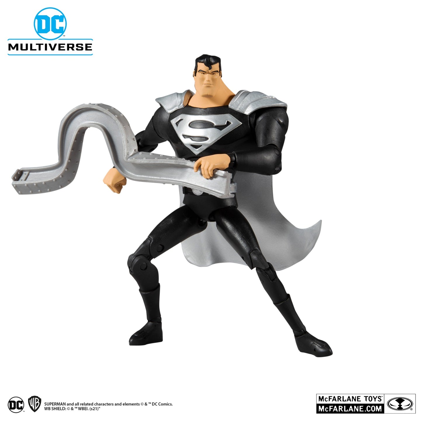Superman the Animated Series, figurine 7" Superman Black Suit Variant (McFarlane)