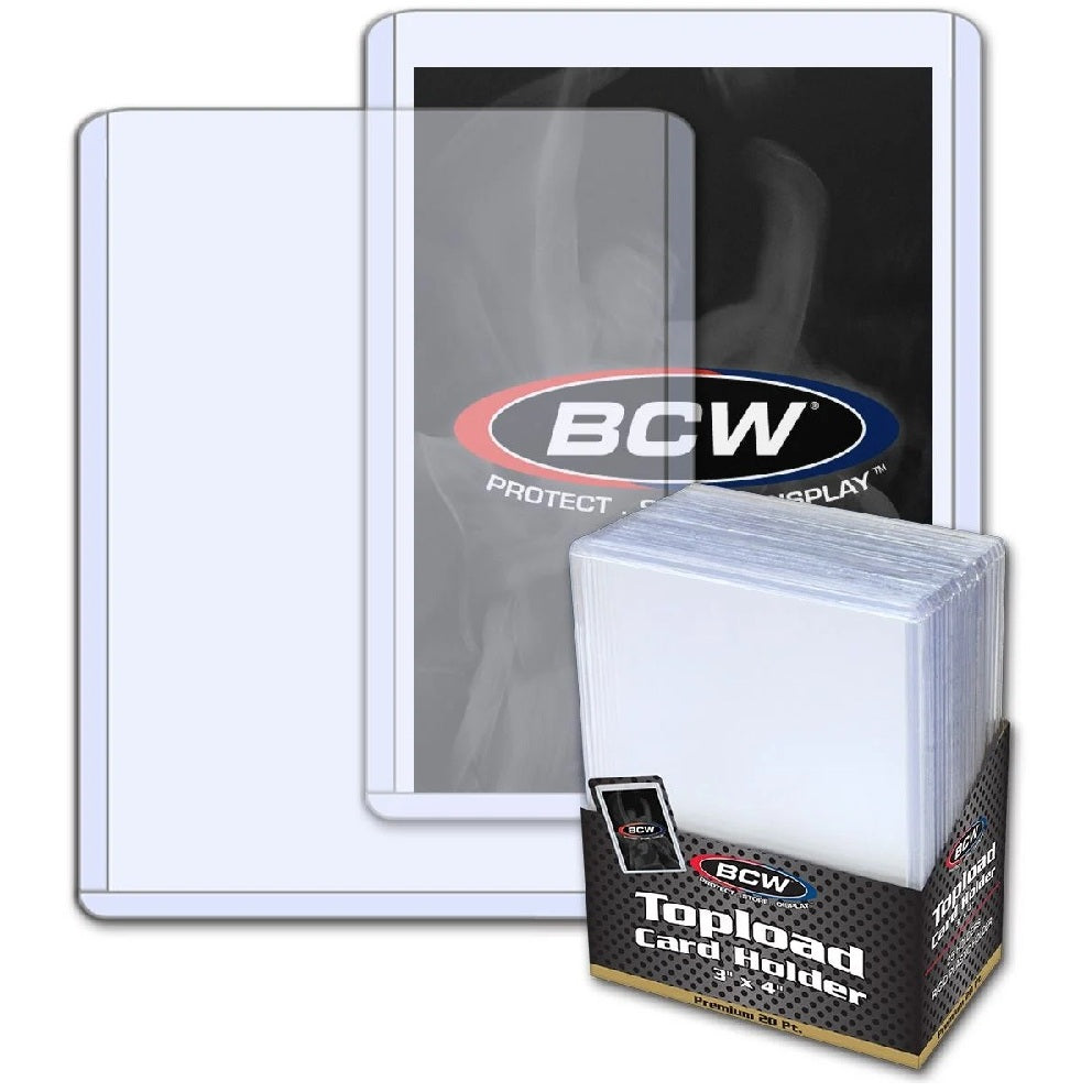 BCW, Toploader 3" x 4" 20 pt Premium, 25-count pack (1-TLCH)