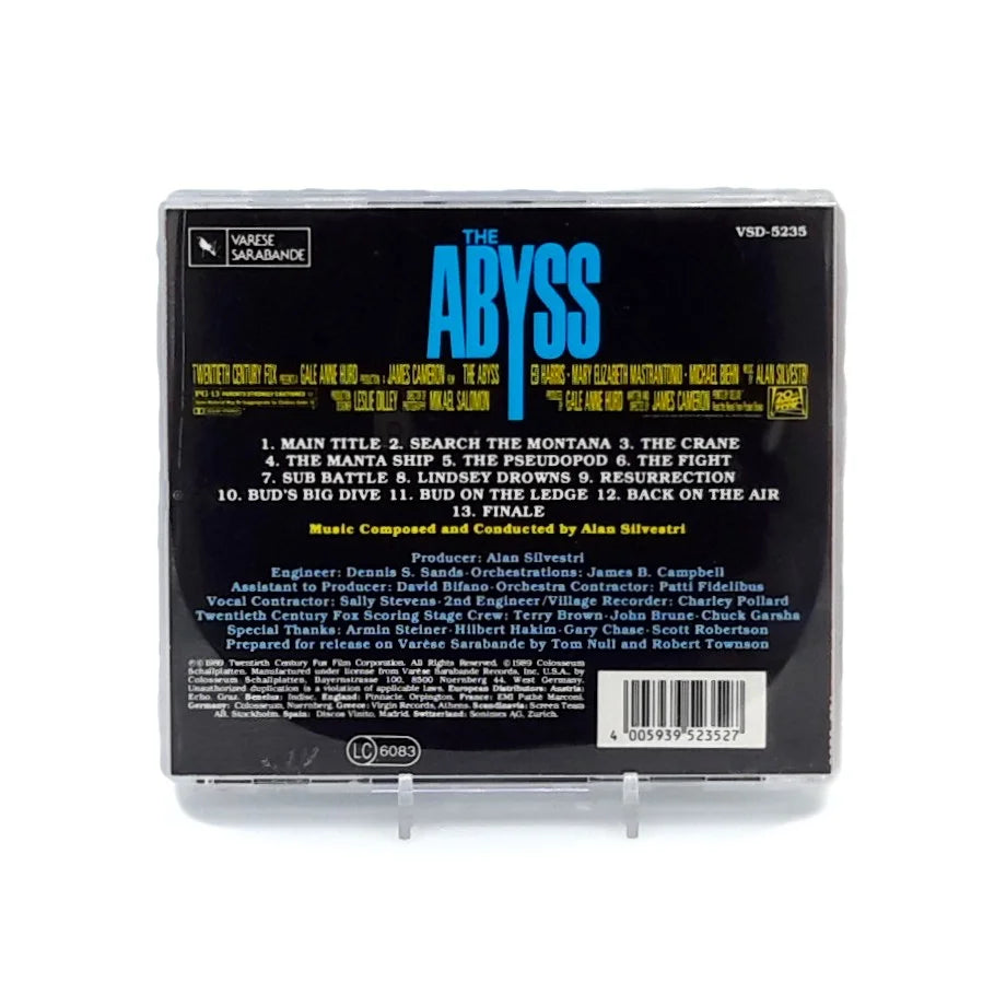 Trame sonore de The Abyss vue de derrière