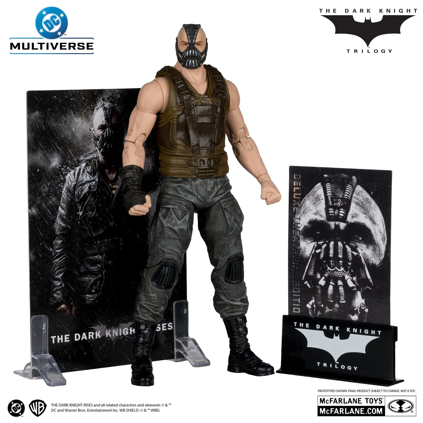 Batman The Dark Knight Rises figurine Bane Deluxe Theatrical Edition avec les mini posters