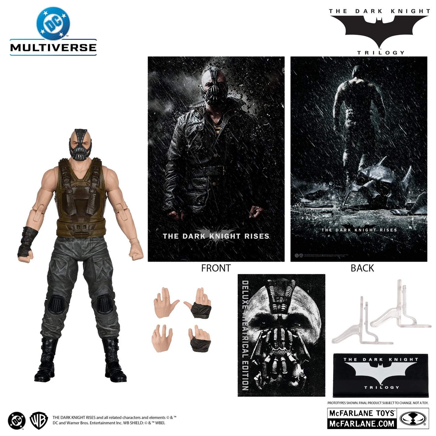 Batman The Dark Knight Rises figurine Bane Deluxe Theatrical Edition avec les accessoires